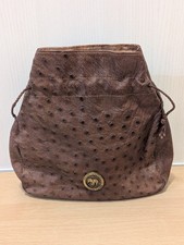 Pochon cuir d’autruche