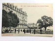 Old postcard PAU (64) L'HOTEL DE FRANCE View of the New Terrace