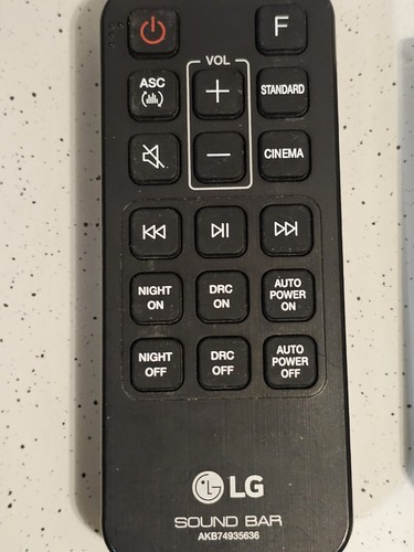 Original sound bar - lg, remote