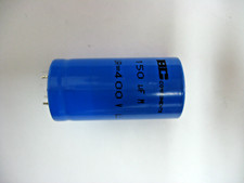 2 condensateurs - condo chimique philips  BC components 150MF 150µF 400V 105°C