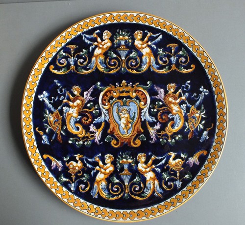 Beau grand plat faience - grand,