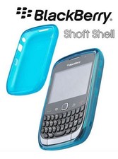 Blackberry curve 8520-9300 étui original Soft Shell bleu
