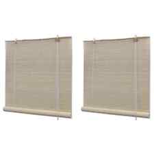 4x Stores à Rouleau Bambou