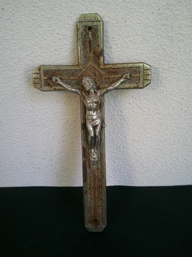 Grand crucifix ancien jesus - ancien,