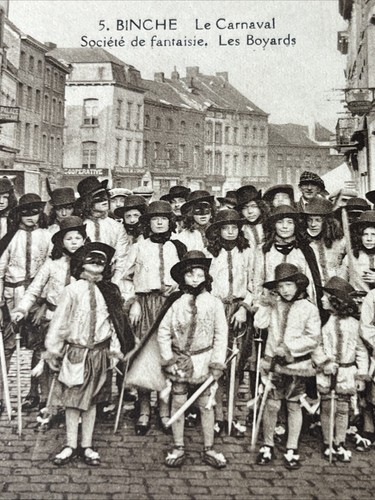 Cpa binche carnaval - binche, les
