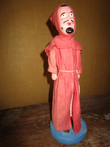 Figurine terre moine - figurine,