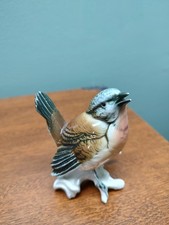 Vintage Karl ENS Porcelain Song Bird Figurine Very Colorful 3.25" Tall