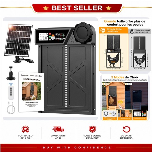 Porte poulailler automatique - porte,