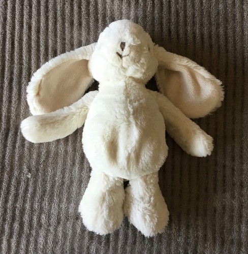 Peluche doudou lapin blanc - peluche,