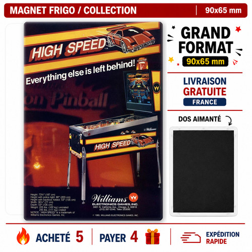 Magnet frigo flipper high - magnet,