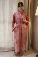 Robe longue kimono blanche