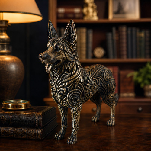 Sculpture berger allemand - sculpture,