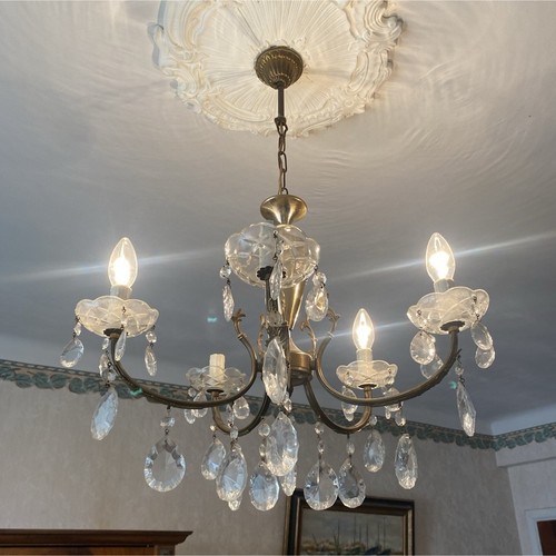 Lustre lumières métal - lustre,