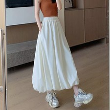 Jupe Longue Blanche À Taille