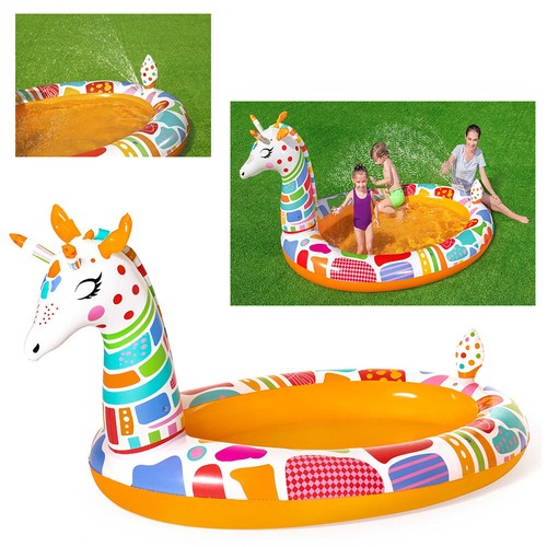 Piscine avec arroseur girafe - piscine,