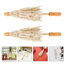 2 Pcs Ombrelle En Dentelle