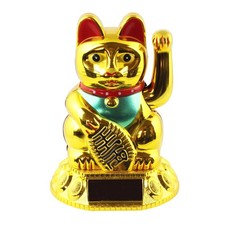 Chat chanceux signe porte