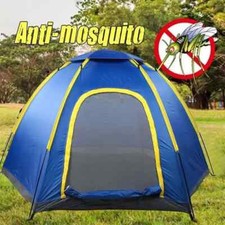Tente de camping 3/4 personnes double couche étanche montage rapide
