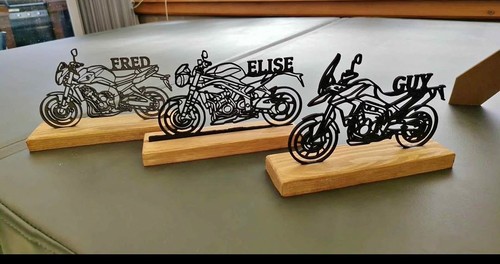 Figurine décorative moto