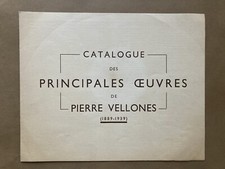 Pierre Vellones Catalogue des
