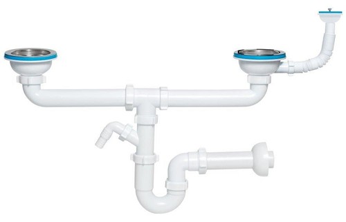 Siphon évier tubulaire - d'évier,