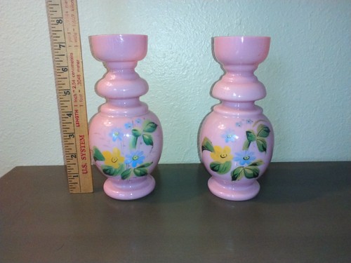 Pink over opaline mcm era - opaline,