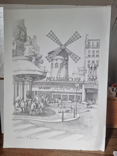 Arben dessin crayon moulin - au, "moulin