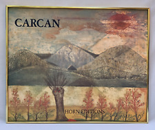 RENE CARCAN LITHOGRAPH POSTER 1979 HORN EDITIONS N.Y. GOETHESTRASSE FRANKFURT