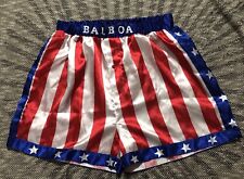 Short boxe ROCKY BALBOA vintage design drapeau américain USA AMERICAN CLASSIC M