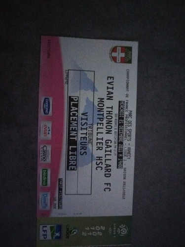 Ticket football evian thonon - football,