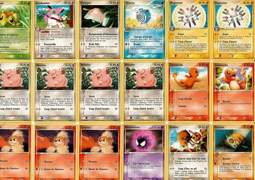 Lot cartes pokémon série - série, ex