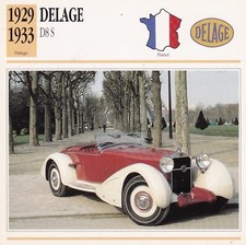 DELAGE D8 S  - FRANCE 1929/33