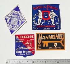 LOT 4 ETIQUETTES ANCIENNES