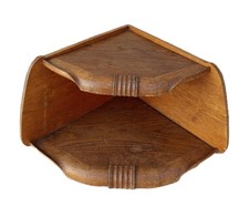 Art Deco Oak Corner Shelf