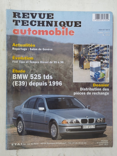 Revue technique bmw 525 tds - bmw,