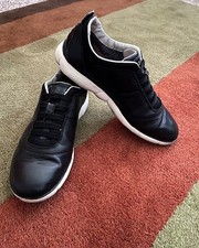 GEOX Black Full Leather Slip On Comfort Shoe or Sneakers