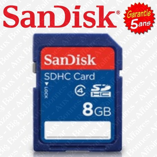 Carte mémoire sandisk - mémoire, 8