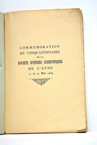Livre ancien commemoration - livre,