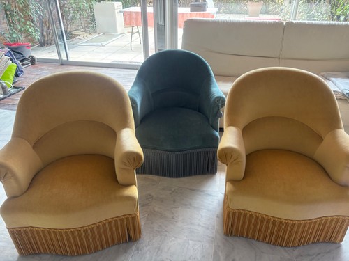Lot fauteuils crapauds - lot, 3