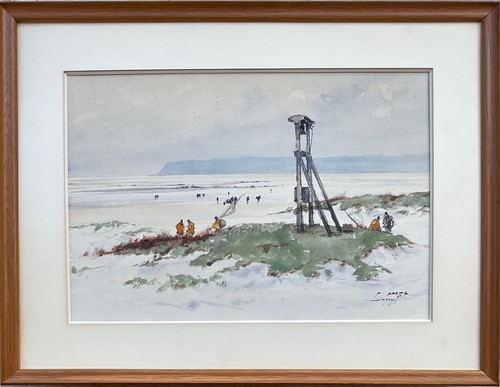 Pierre brette grande aquarelle - pierre,