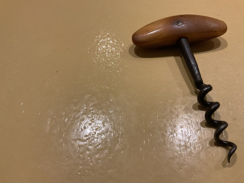 Ancien tire bouchon - ancien, poignée