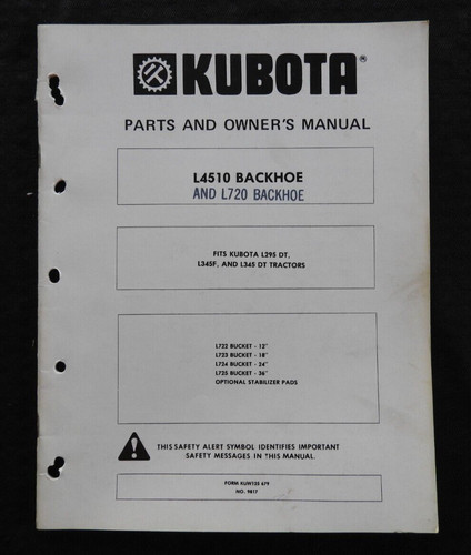 Kubota l295 l345 - l345, tracteur