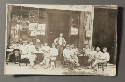 Carte photo ancienne cafe - photo,