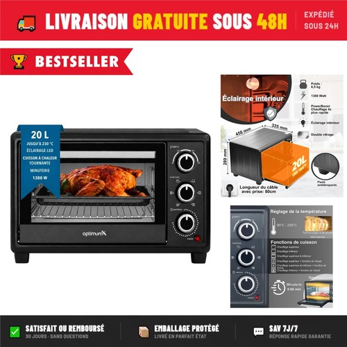 Mini four électrique 20l - Électrique,