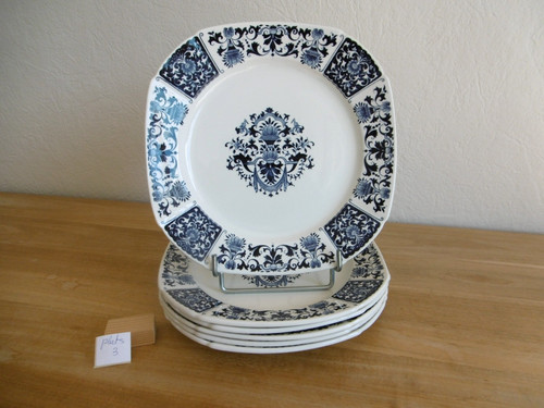 Six assiettes plates faience - assiettes,