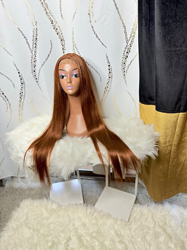 Lace front wig long straight - long,