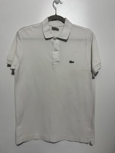 Polo lacoste blanc - taille, xs
