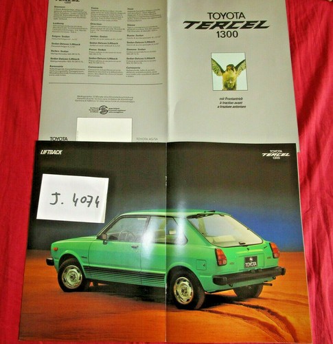 4074 toyota tercel - j.4074, /
