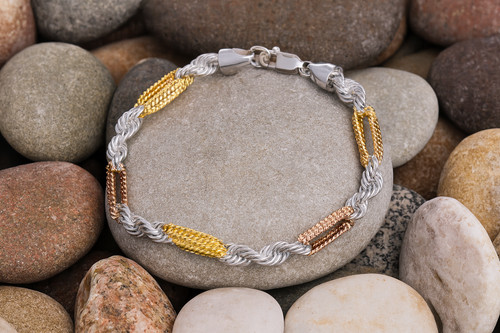 Bracelet homme 18 - en, or