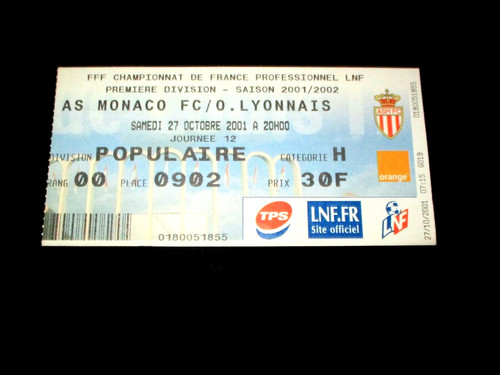 Ticket billet match football - billet,